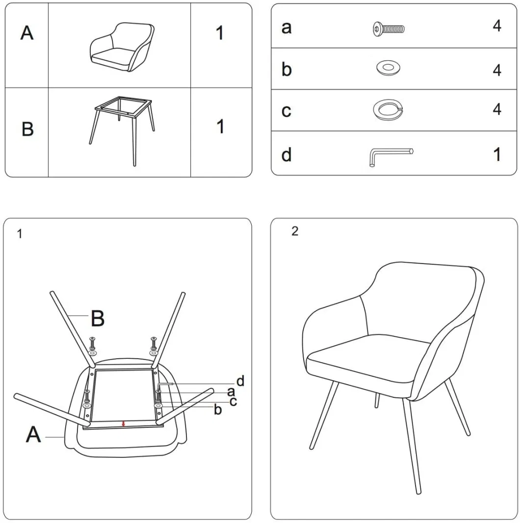 Factory Wholesale Modern Style European Furniture Stainless Steel Dining Chair with Metal Legs